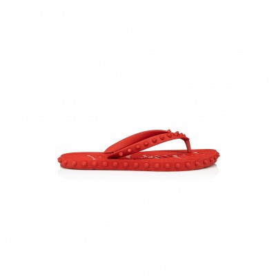 CHRISTIAN LOUBOUTIN SUPER LOUBI FLIPFLIP FLOPS RUBBER LOUBI WOMEN 1230961R251